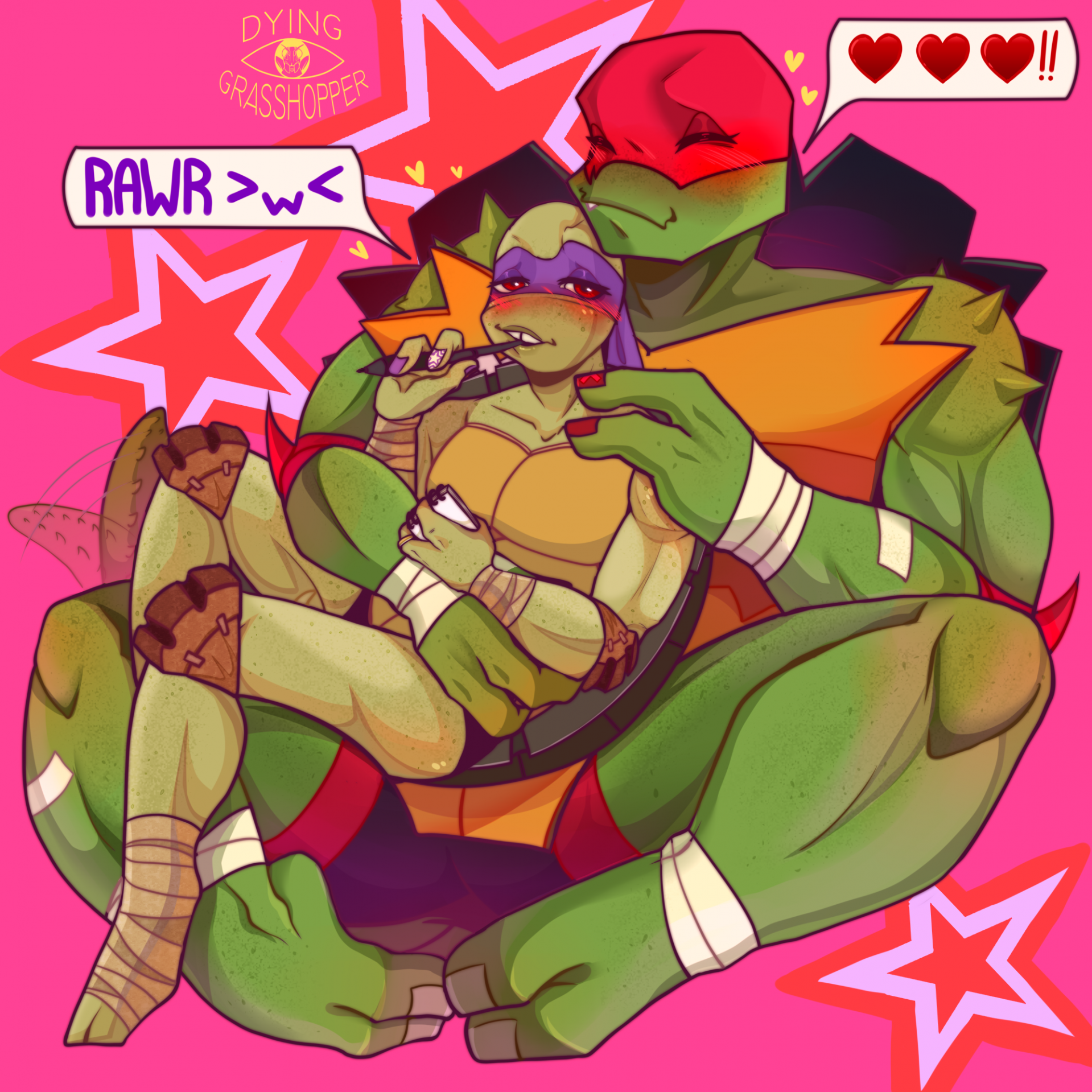 Rise!Raph & 2012!Donnie by die_little_bee -- Fur Affinity [dot] net